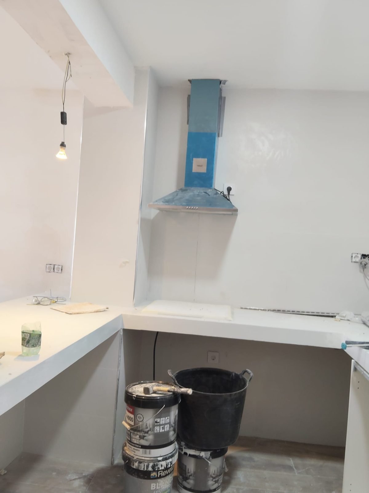 Cocina durante la reforma